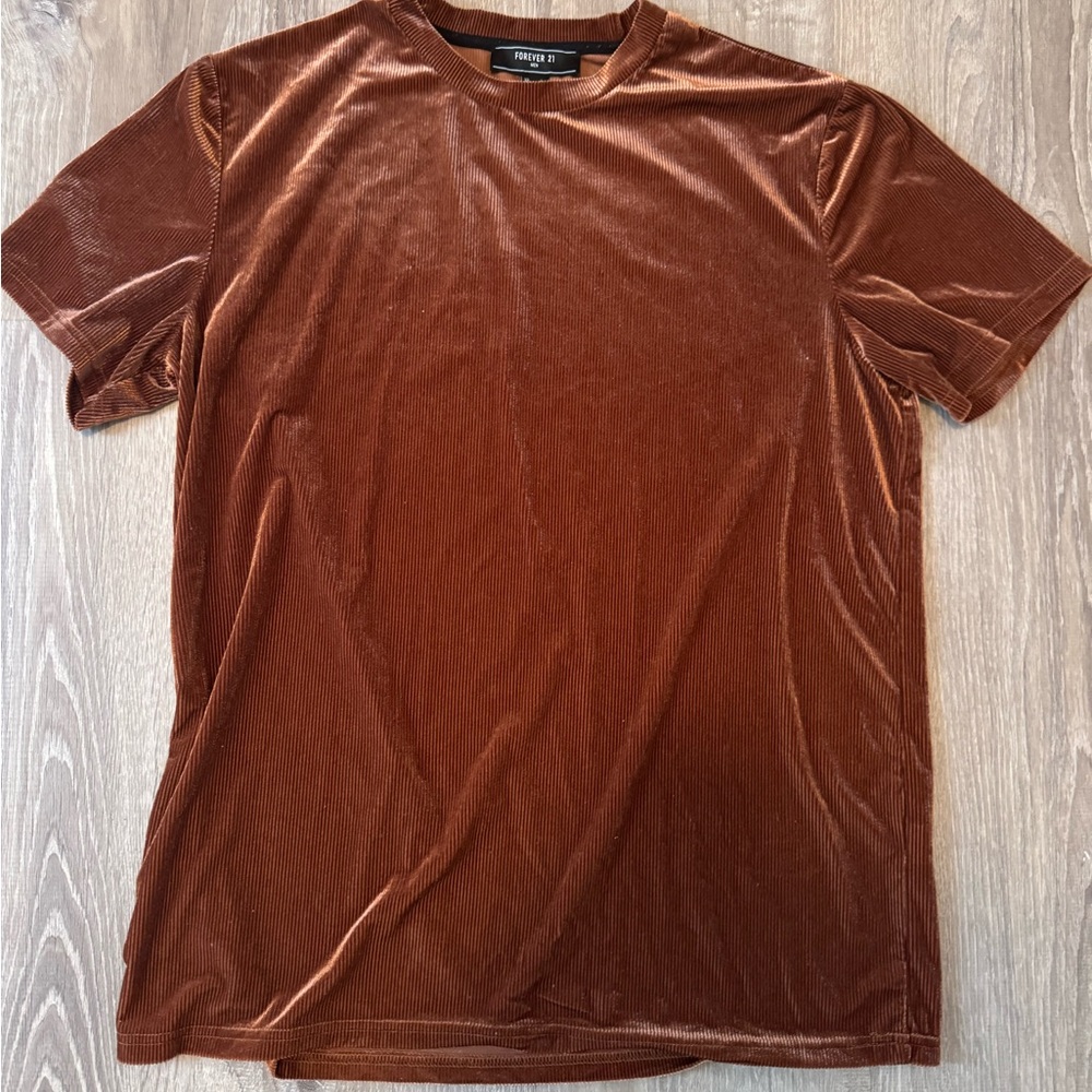 Men’s Shiny Ribbed Tee